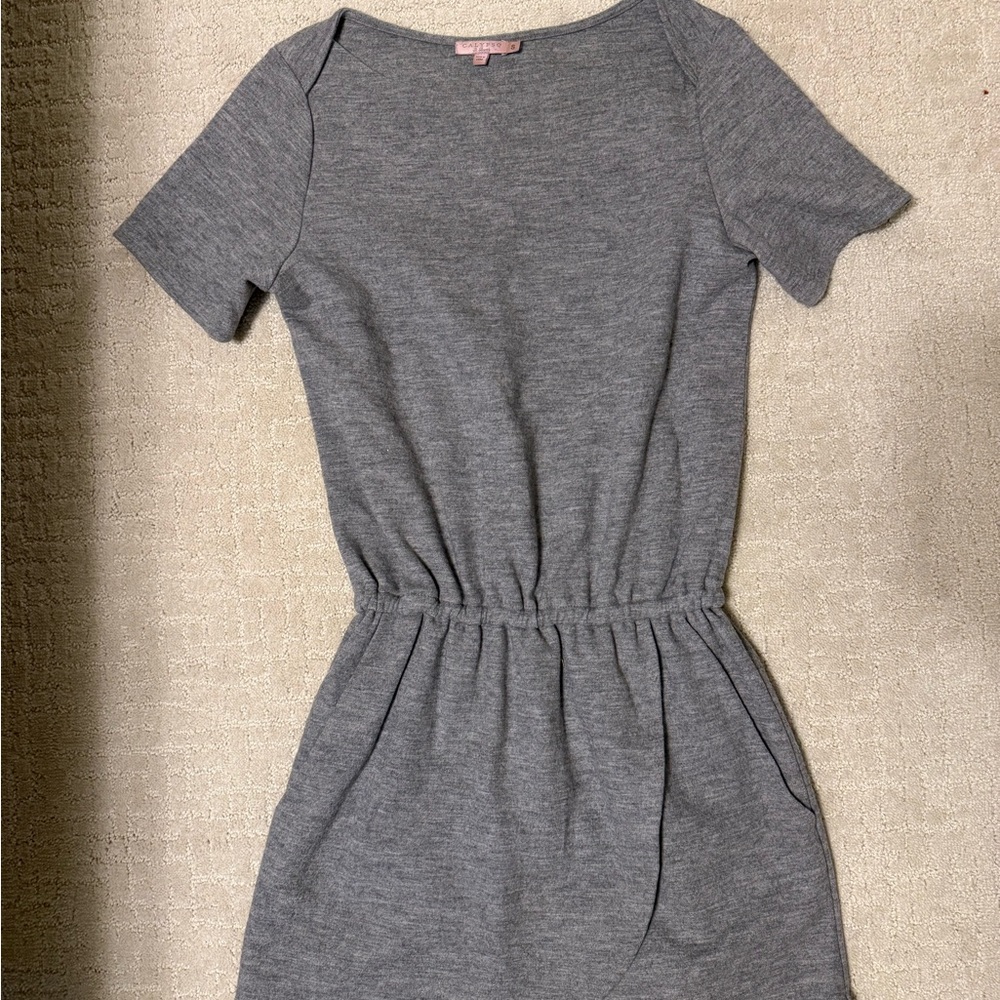 Calypso St. Barth Wool Gray Mini Dress